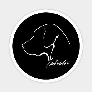 Proud Labrador profile dog Lab lover gift Magnet